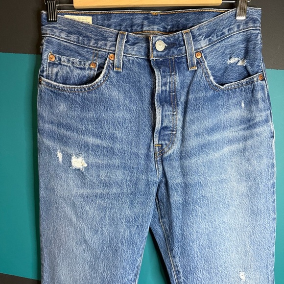 Levi's Premium 501 Blue Jeans size W27 L30 - Picture 4 of 13